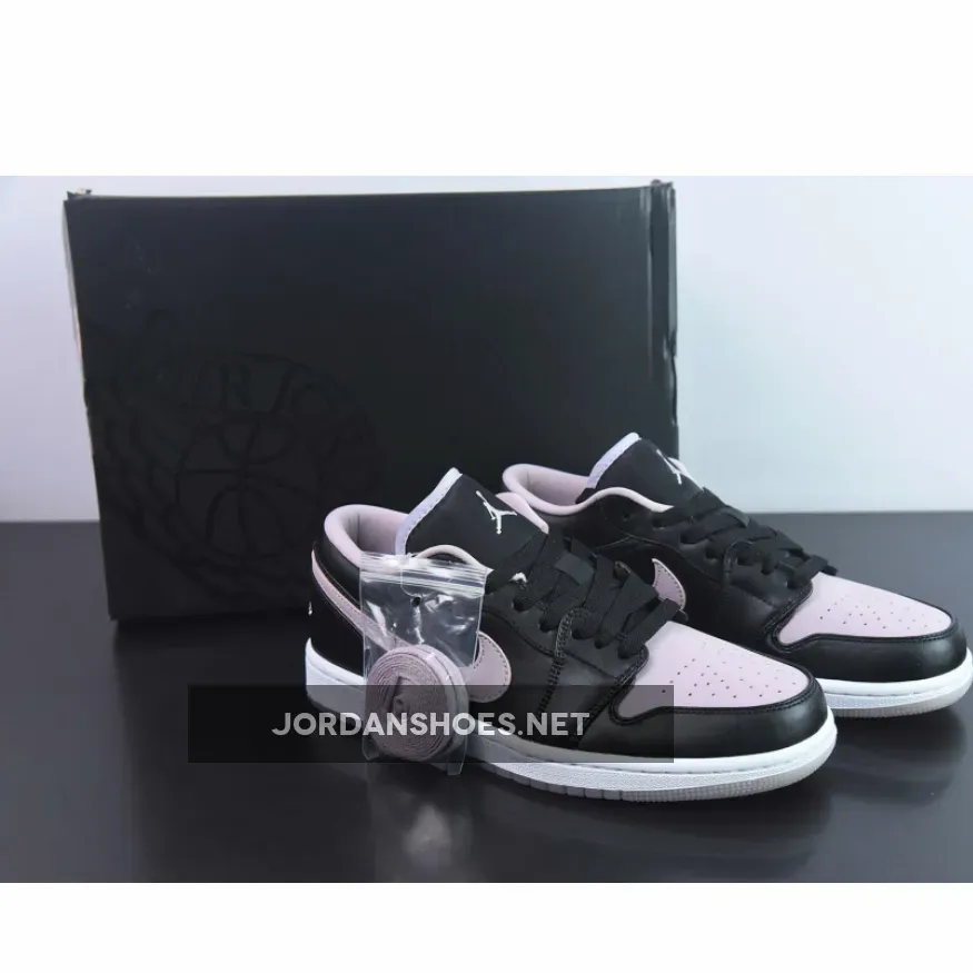 Air Jordan 1 Low Black/Iced Lilac-White