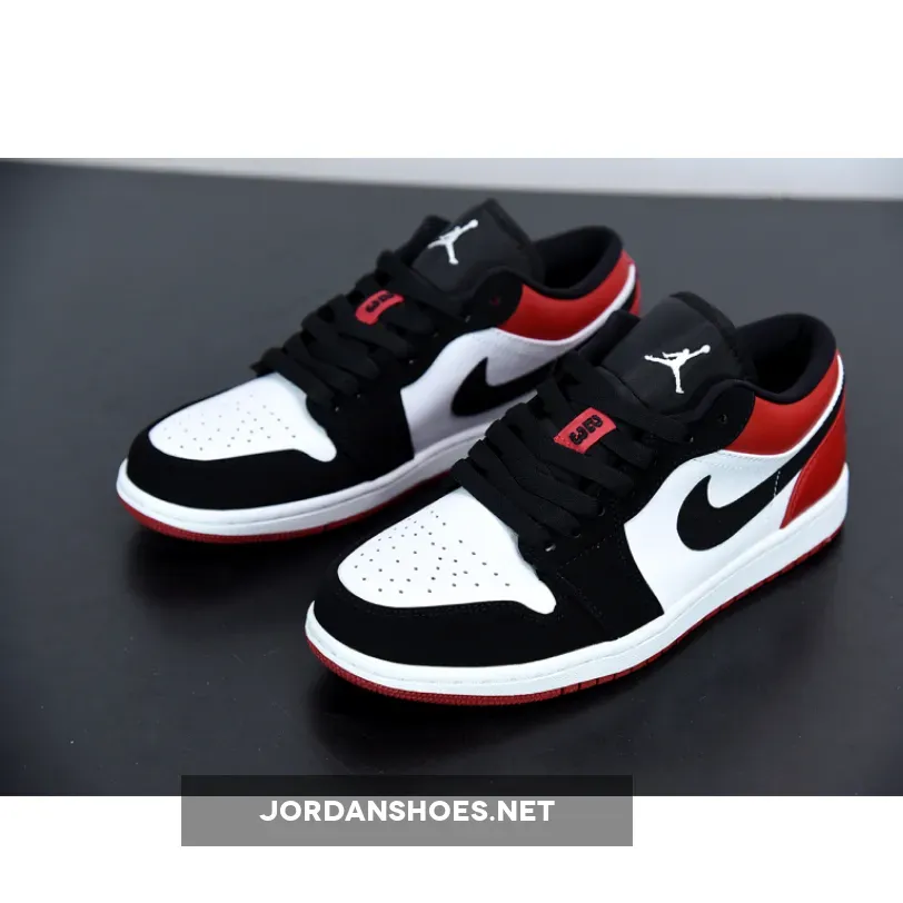 Air Jordan 1 Low ‘Black Toe’ Black Red Air Jordan 1 Low ‘Black Toe’ Black Red