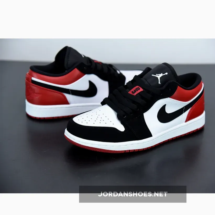 Air Jordan 1 Low ‘Black Toe’ Black Red Air Jordan 1 Low ‘Black Toe’ Black Red