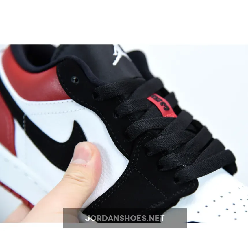 Air Jordan 1 Low ‘Black Toe’ Black Red Air Jordan 1 Low ‘Black Toe’ Black Red