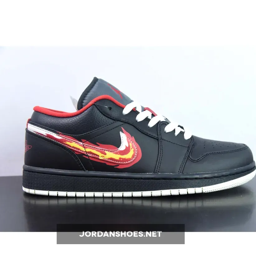 Air Jordan 1 Low "Born To Fly" Black/Sail-Fitness Red Air Jordan 1 Low "Born To Fly" Black/Sail-Fitness Red