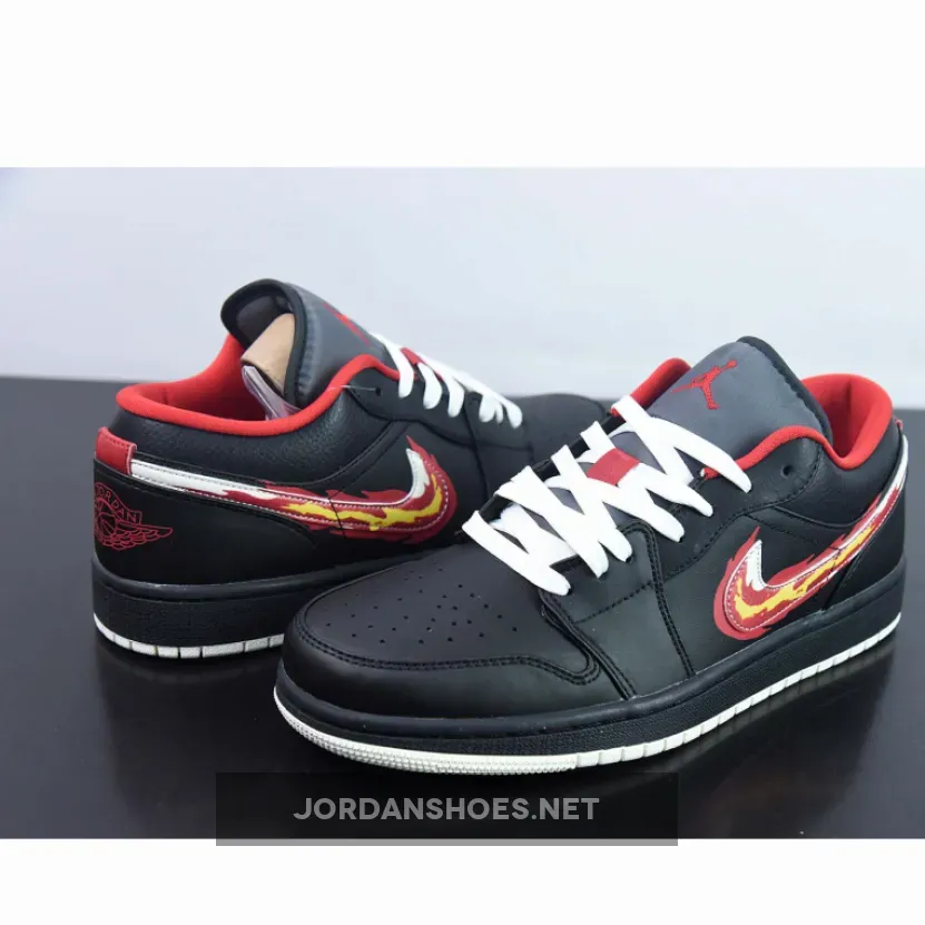 Air Jordan 1 Low "Born To Fly" Black/Sail-Fitness Red Air Jordan 1 Low "Born To Fly" Black/Sail-Fitness Red