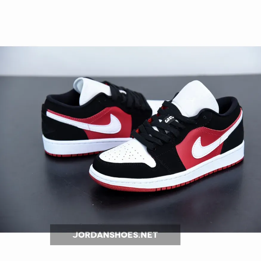 Air Jordan 1 Low ‘Chicago’ Black White Gym Red Air Jordan 1 Low ‘Chicago’ Black White Gym Red