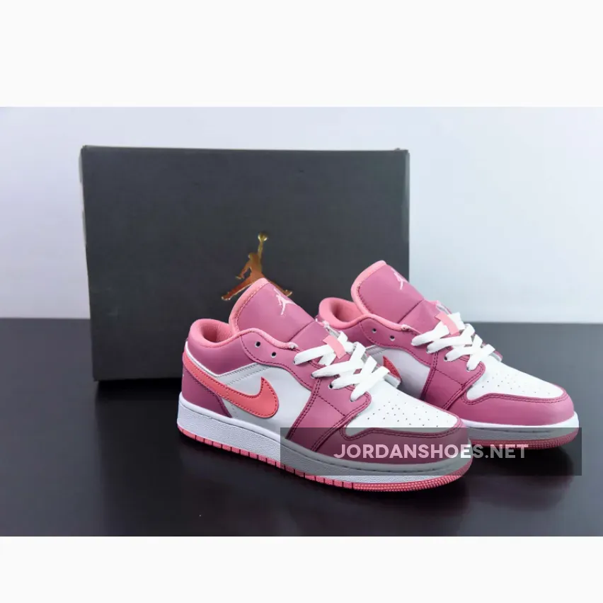 Air Jordan 1 Low Desert Berry/Coral Chalk-White