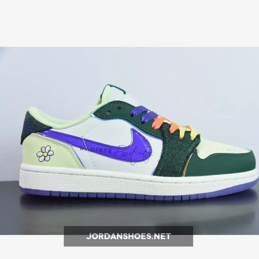 Air Jordan 1 Low "Doernbecher" Gorge Green/Court Purple-White-Barely Volt-Sail Air Jordan 1 Low "Doernbecher" Gorge Green/Court Purple-White-Barely Volt-Sail