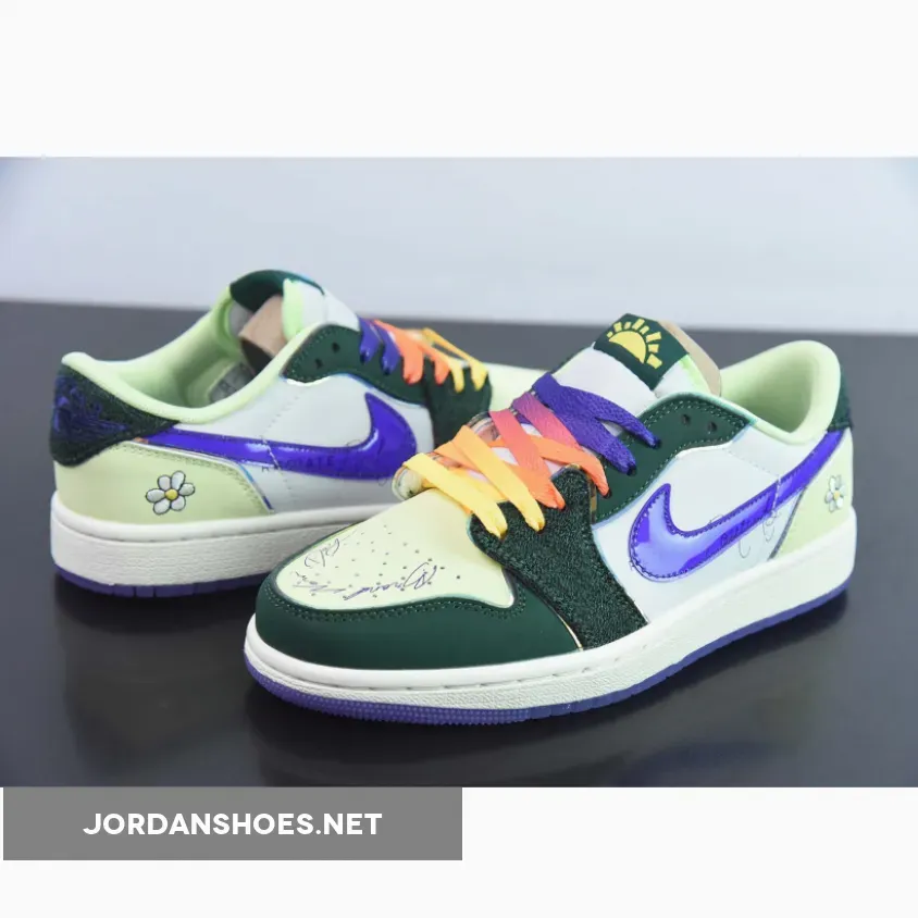Air Jordan 1 Low "Doernbecher" Gorge Green/Court Purple-White-Barely Volt-Sail Air Jordan 1 Low "Doernbecher" Gorge Green/Court Purple-White-Barely Volt-Sail