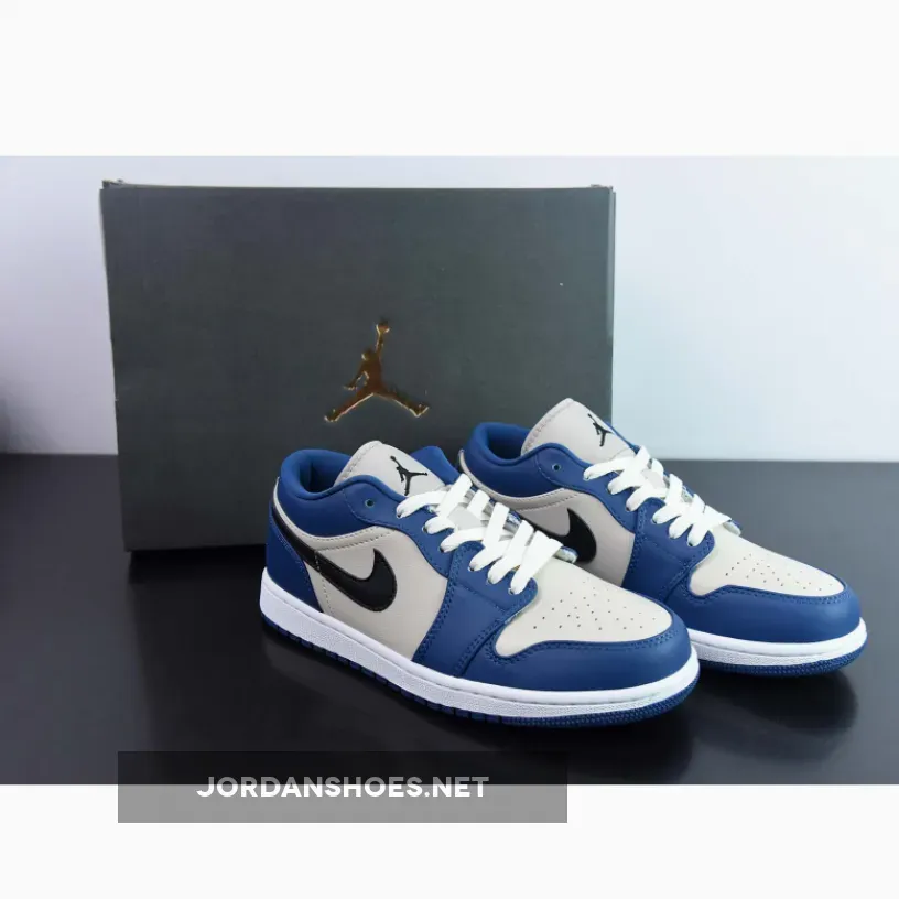 AIR JORDAN 1 LOW Georgetown Blue / Grey / Black