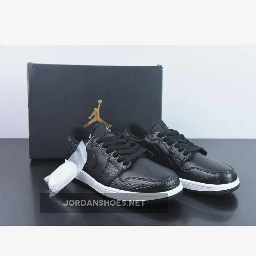 Air Jordan 1 Low Golf Croc Black