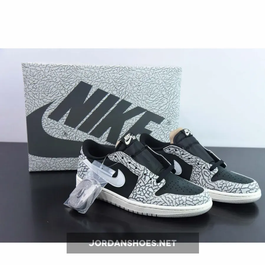 Air Jordan 1 Low OG ‘Black Cement’ Black Tech Grey