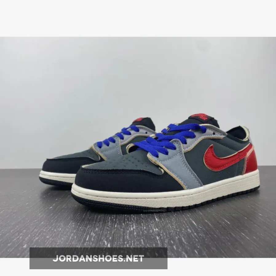Air Jordan 1 Low OG EX Black/Dark Smoke Grey-Red Air Jordan 1 Low OG EX Black/Dark Smoke Grey-Red