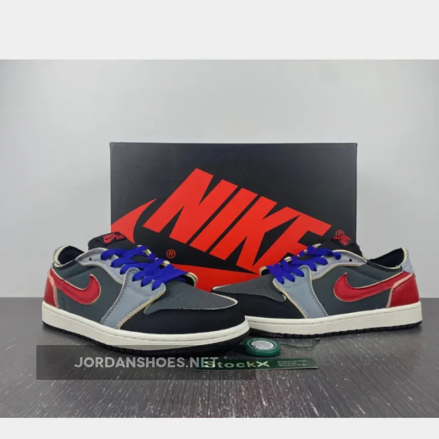Air Jordan 1 Low OG EX Black/Dark Smoke Grey-Red Air Jordan 1 Low OG EX Black/Dark Smoke Grey-Red