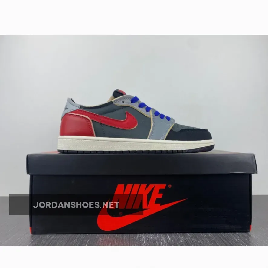 Air Jordan 1 Low OG EX Black/Dark Smoke Grey-Red Air Jordan 1 Low OG EX Black/Dark Smoke Grey-Red