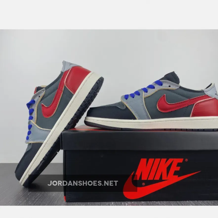 Air Jordan 1 Low OG EX Black/Dark Smoke Grey-Red Air Jordan 1 Low OG EX Black/Dark Smoke Grey-Red