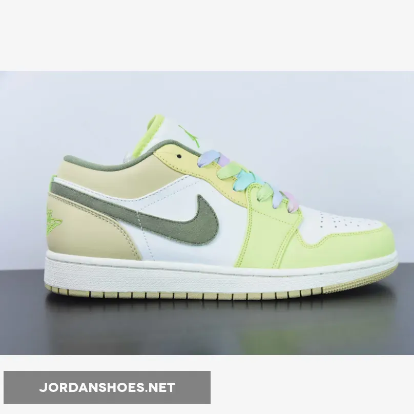 Air Jordan 1 Low Sail/Light Olive-Pale Citron Air Jordan 1 Low Sail/Light Olive-Pale Citron