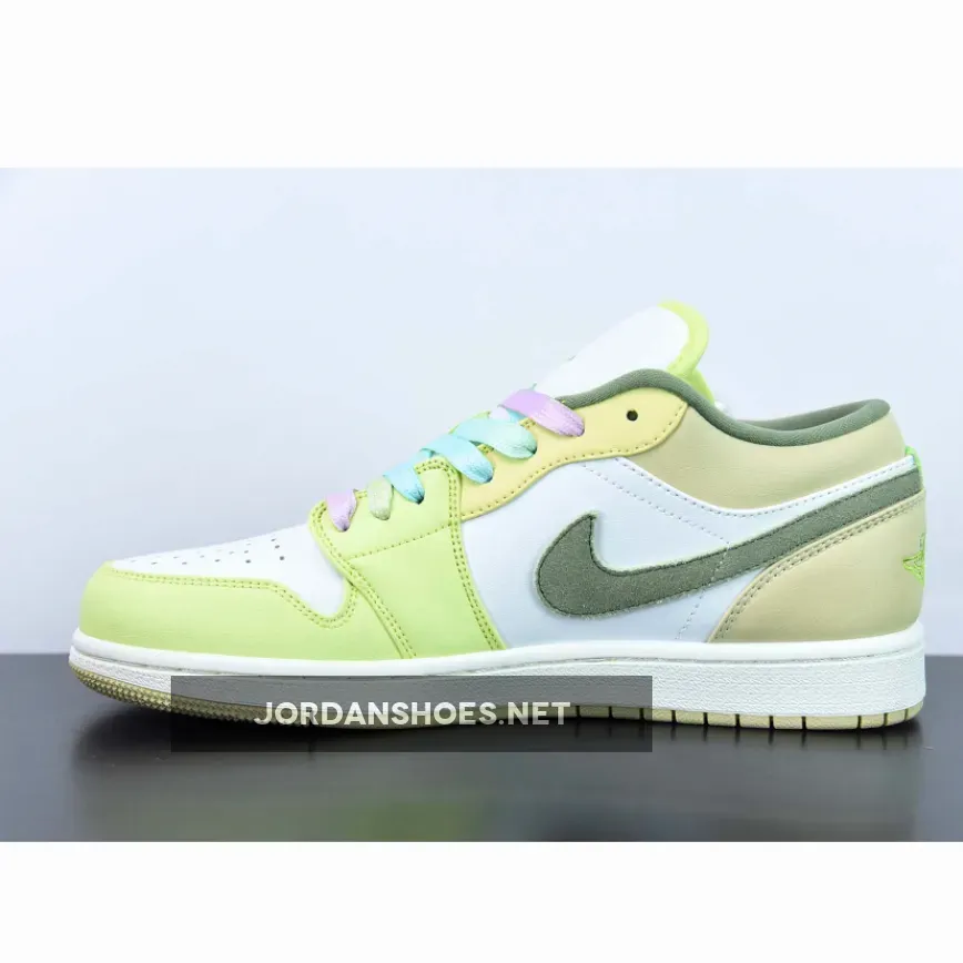 Air Jordan 1 Low Sail/Light Olive-Pale Citron Air Jordan 1 Low Sail/Light Olive-Pale Citron