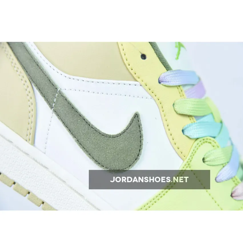 Air Jordan 1 Low Sail/Light Olive-Pale Citron Air Jordan 1 Low Sail/Light Olive-Pale Citron