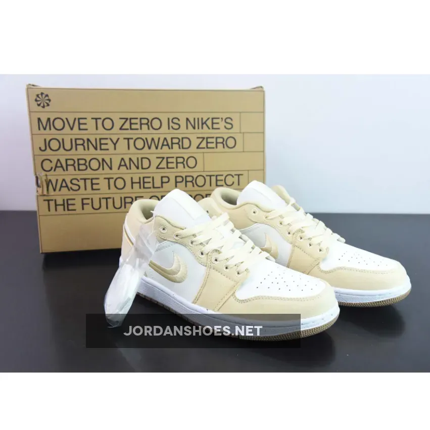 Air Jordan 1 Low SE Canvas White/Tan