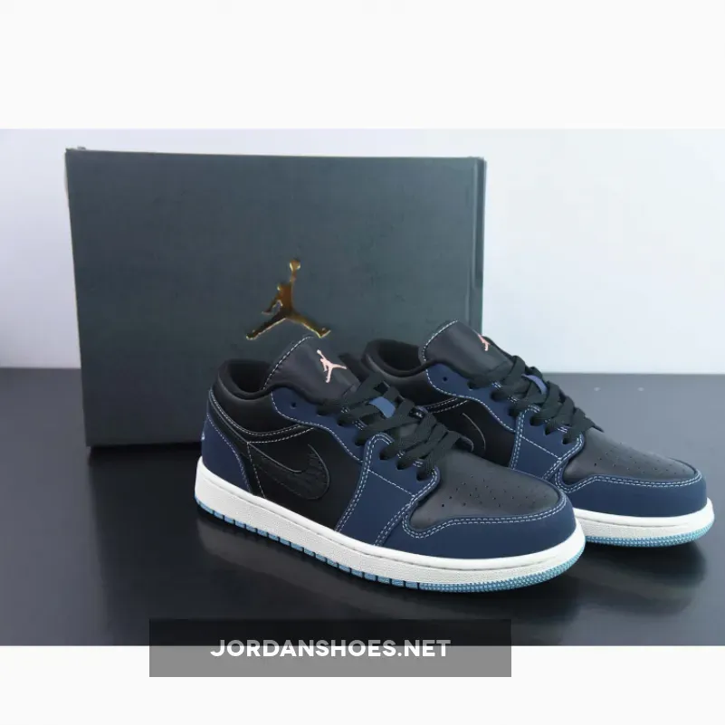 Air Jordan 1 Low Snakeskin Navy Black