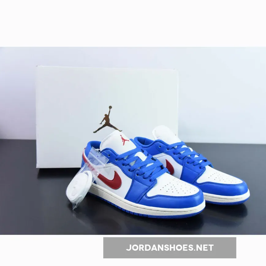 Air Jordan 1 Low Sport Blue/Gym Red-White-Sail