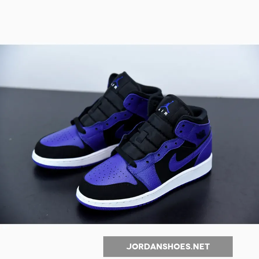 Air Jordan 1 Mid Black Concord Air Jordan 1 Mid Black Concord