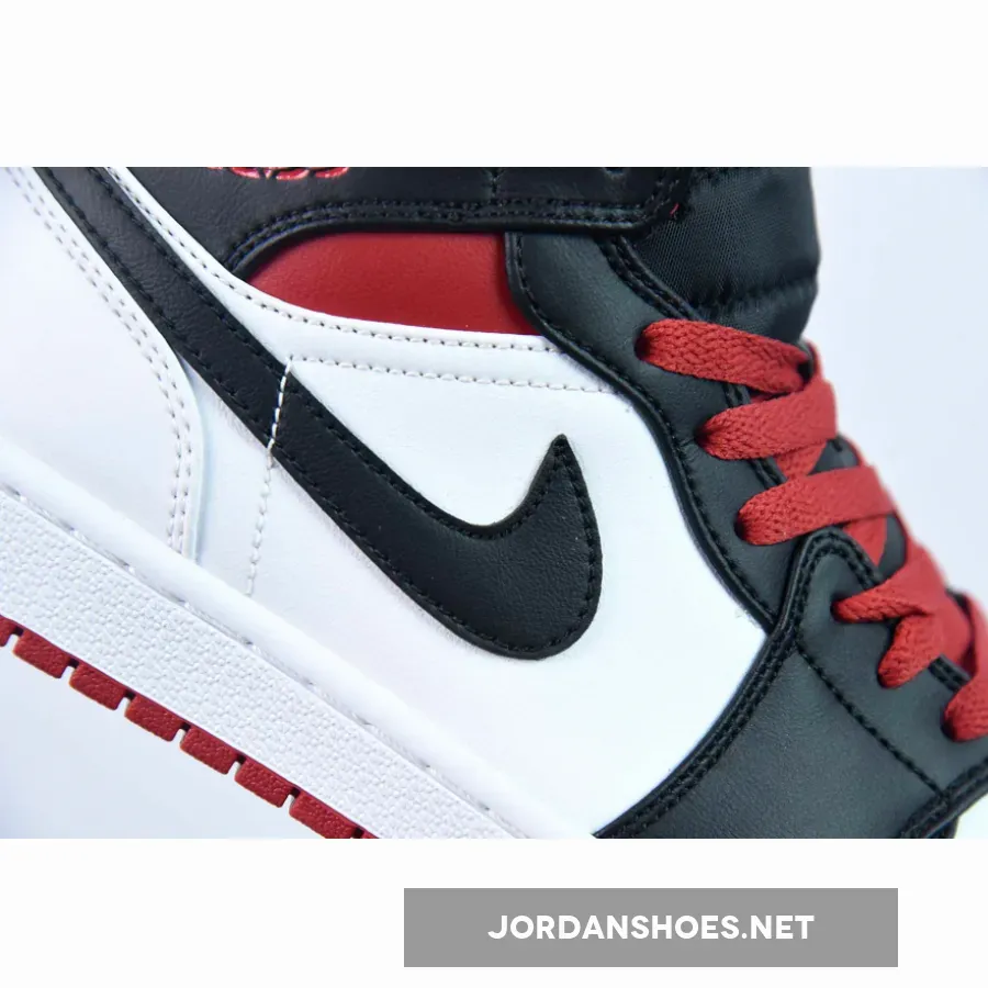 Air Jordan 1 Mid "Black Toe" White/Black-Gym Red Air Jordan 1 Mid "Black Toe" White/Black-Gym Red