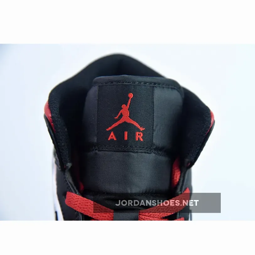 Air Jordan 1 Mid "Black Toe" White/Black-Gym Red Air Jordan 1 Mid "Black Toe" White/Black-Gym Red