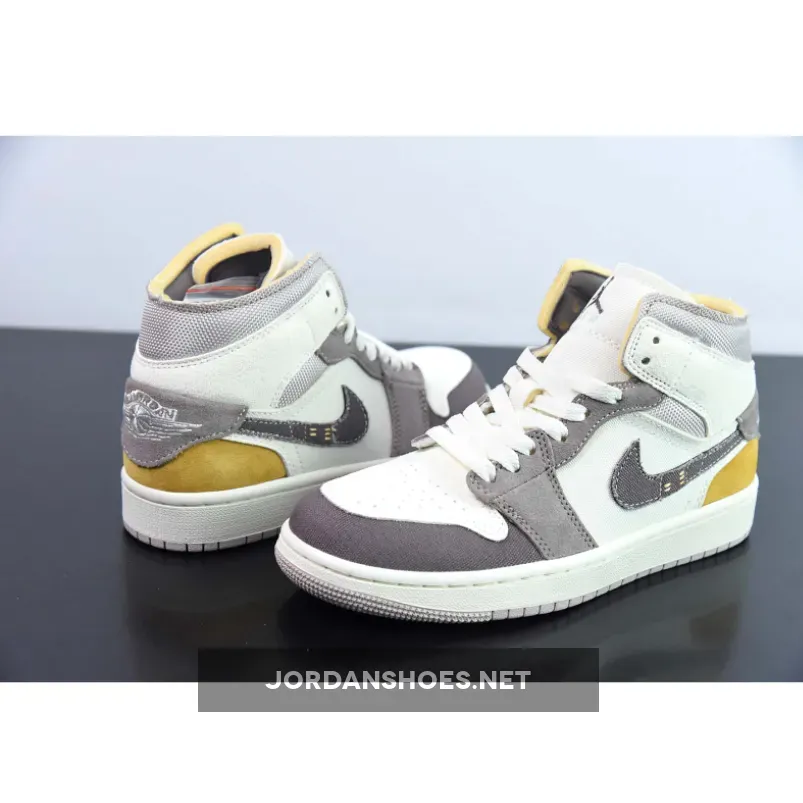Air Jordan 1 Mid Craft SE Sail/Taupe Haze-Fossil Stone Air Jordan 1 Mid Craft SE Sail/Taupe Haze-Fossil Stone