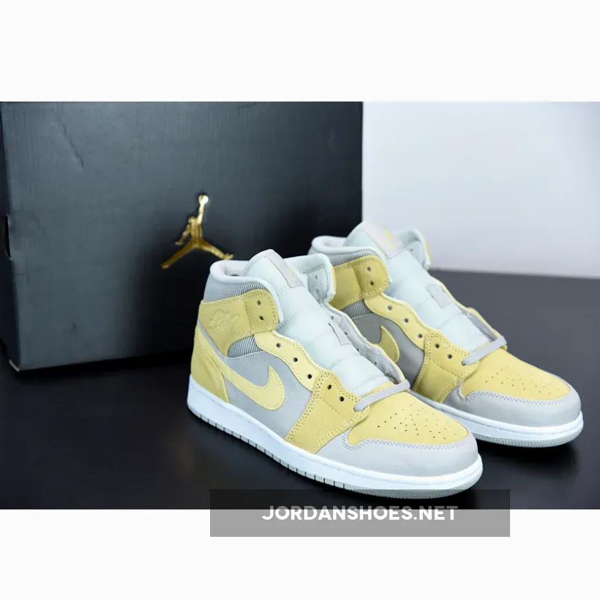 Air Jordan 1 Mid Grey Bone