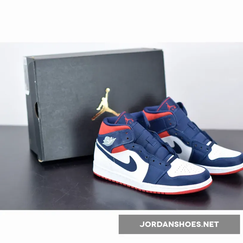 Air Jordan 1 Mid SE "Olympic" White/Midnight Navy-Varsity Red