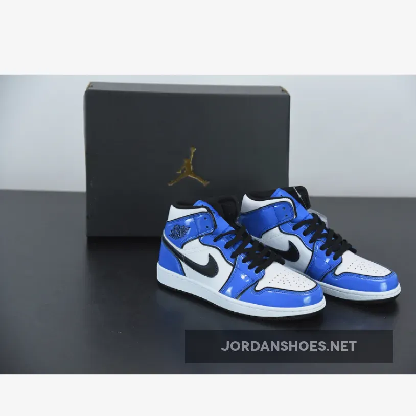 Air Jordan 1 Mid SE Signal Blue/White-Black Air Jordan 1 Mid SE Signal Blue/White-Black