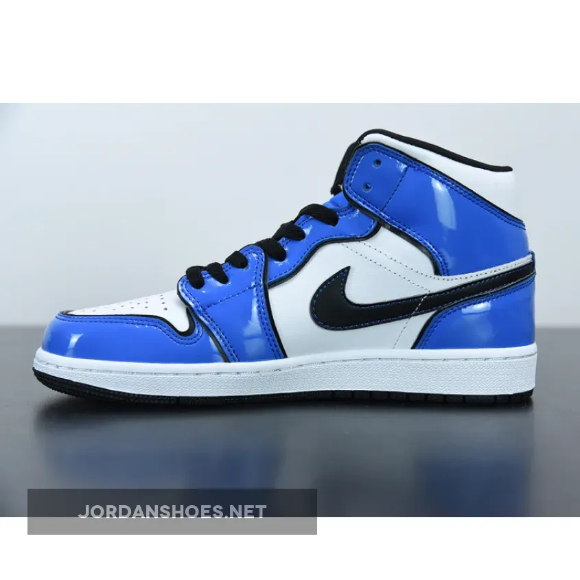 Air Jordan 1 Mid SE Signal Blue/White-Black Air Jordan 1 Mid SE Signal Blue/White-Black