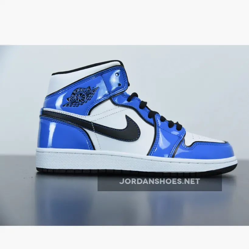 Air Jordan 1 Mid SE Signal Blue/White-Black Air Jordan 1 Mid SE Signal Blue/White-Black