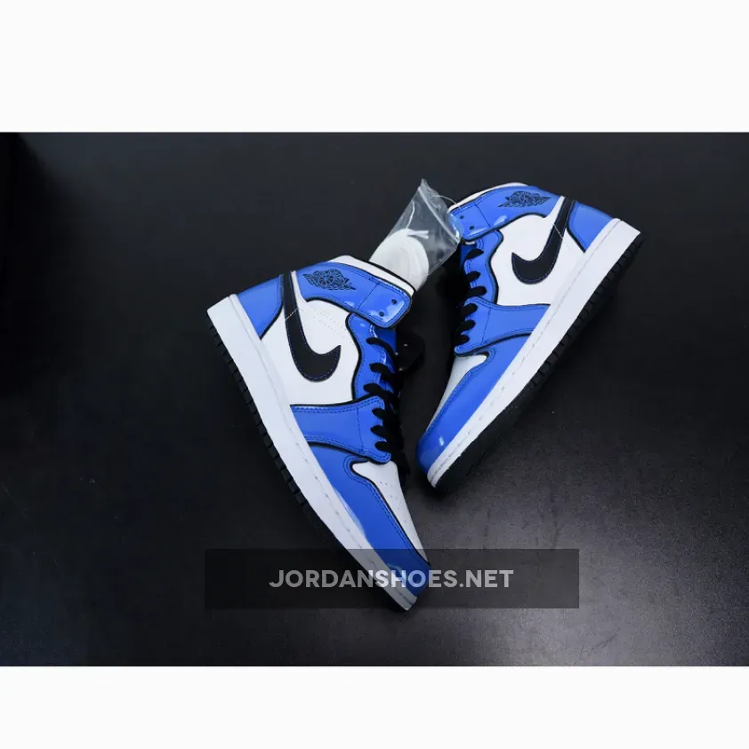 Air Jordan 1 Mid SE Signal Blue/White-Black Air Jordan 1 Mid SE Signal Blue/White-Black