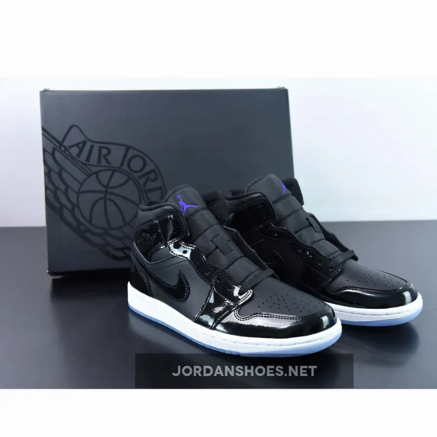 Air Jordan 1 Mid "Space Jam" Black/Concord-White