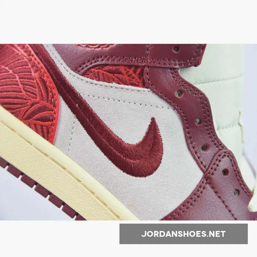 Air Jordan 1 Mid "Tiki Leaf" Team Red/Sail/Muslin Air Jordan 1 Mid "Tiki Leaf" Team Red/Sail/Muslin