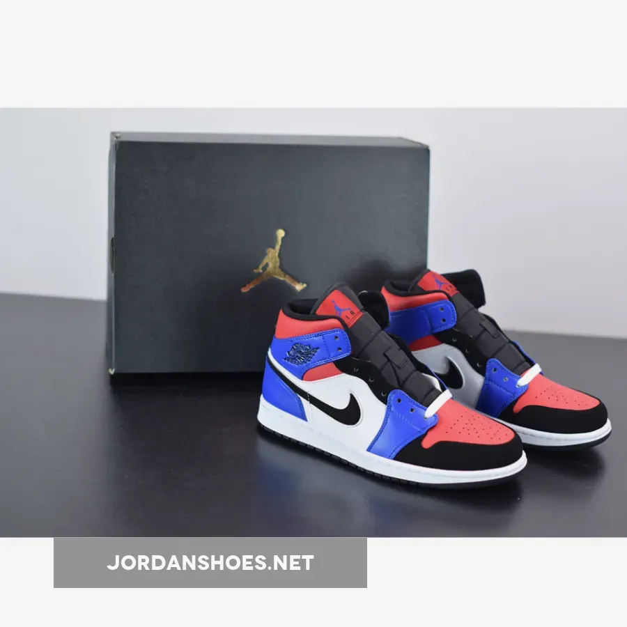 Air Jordan 1 Mid ‘Top 3’ Blue Red Black White