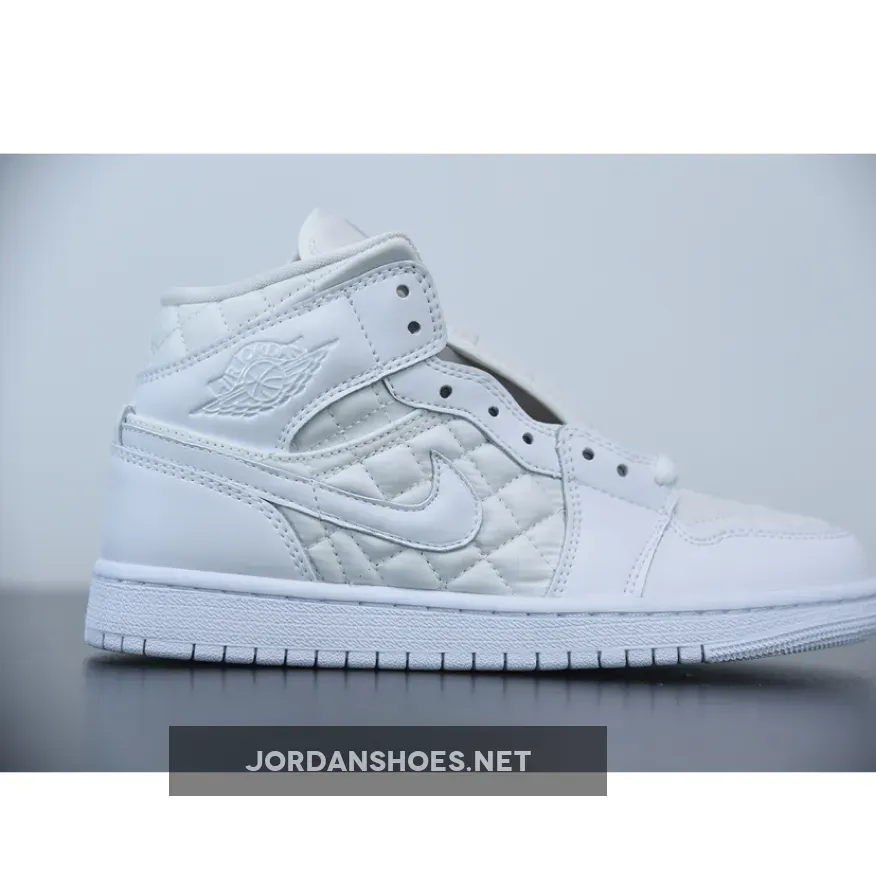 Air Jordan 1 Mid ‘White Quilted’ Air Jordan 1 Mid ‘White Quilted’