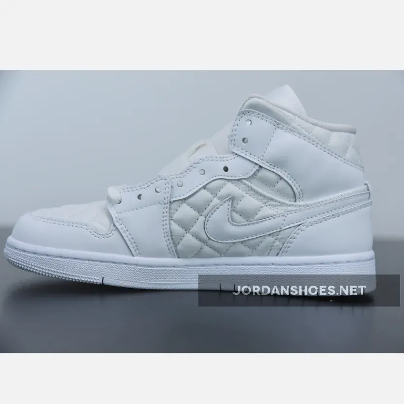 Air Jordan 1 Mid ‘White Quilted’ Air Jordan 1 Mid ‘White Quilted’