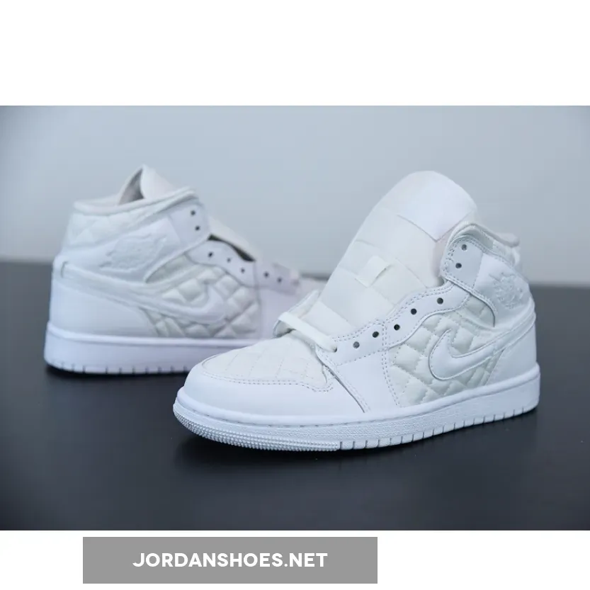 Air Jordan 1 Mid ‘White Quilted’ Air Jordan 1 Mid ‘White Quilted’