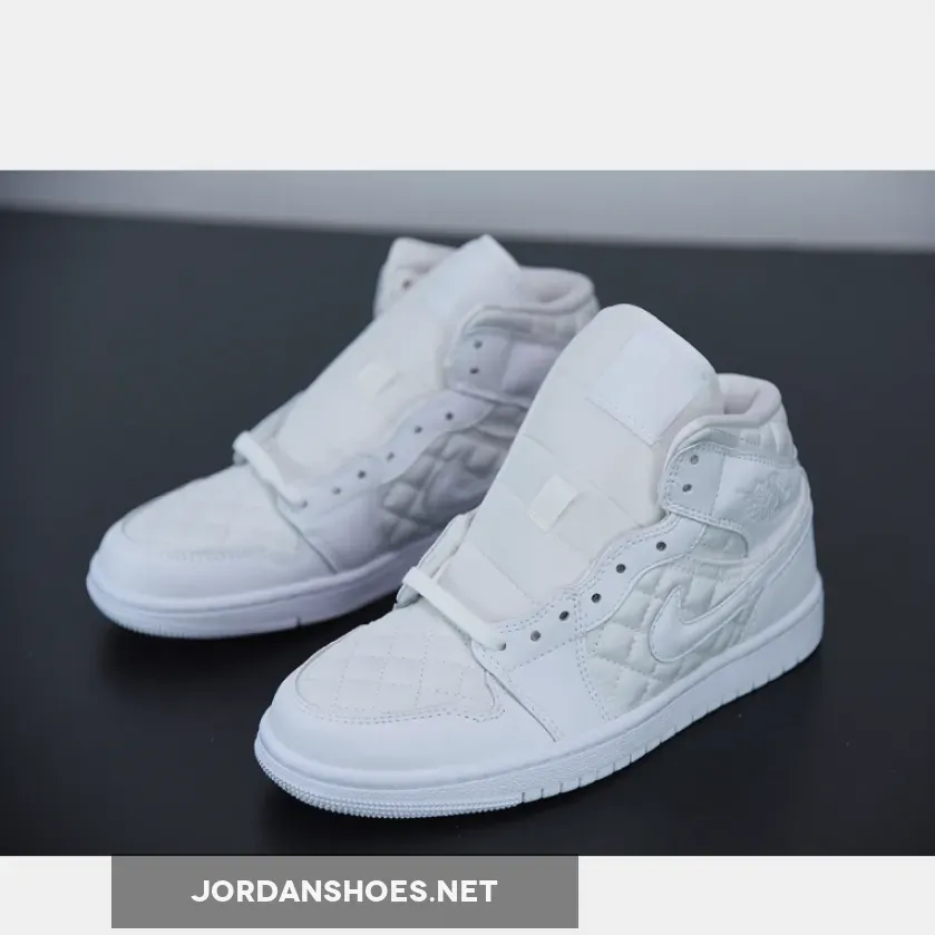 Air Jordan 1 Mid ‘White Quilted’ Air Jordan 1 Mid ‘White Quilted’