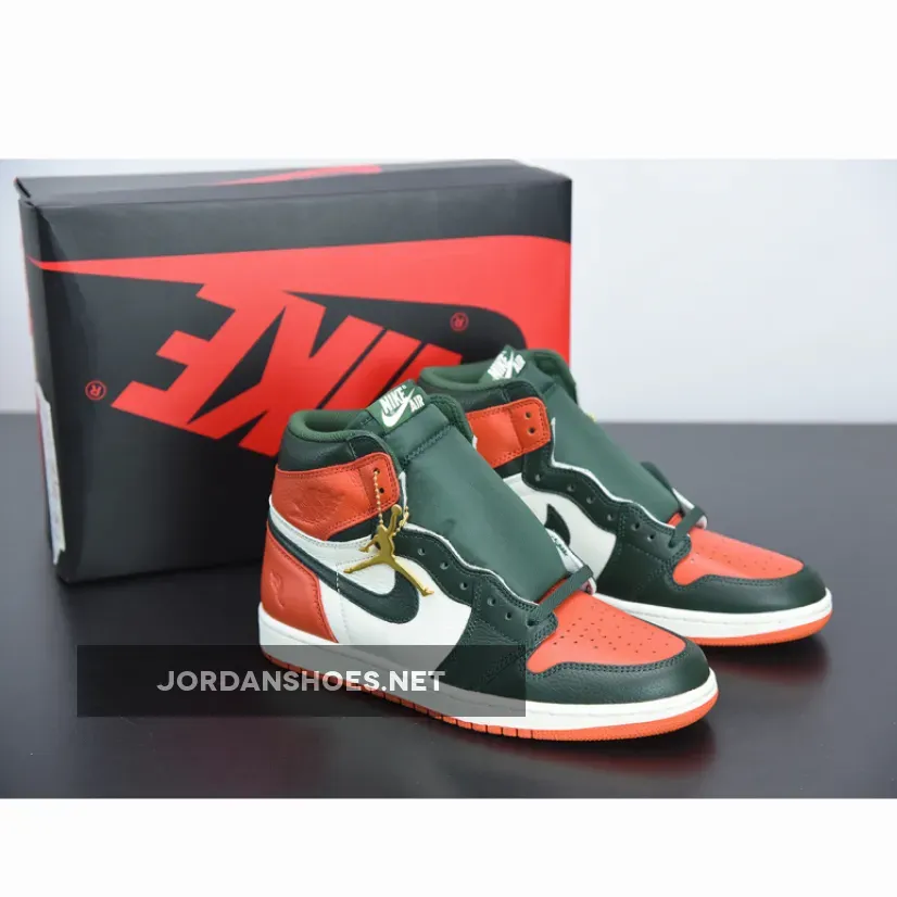 Air Jordan 1 Retro High Og 'Solefly' AJ1 SAIL/FIR-TEAM ORANGE