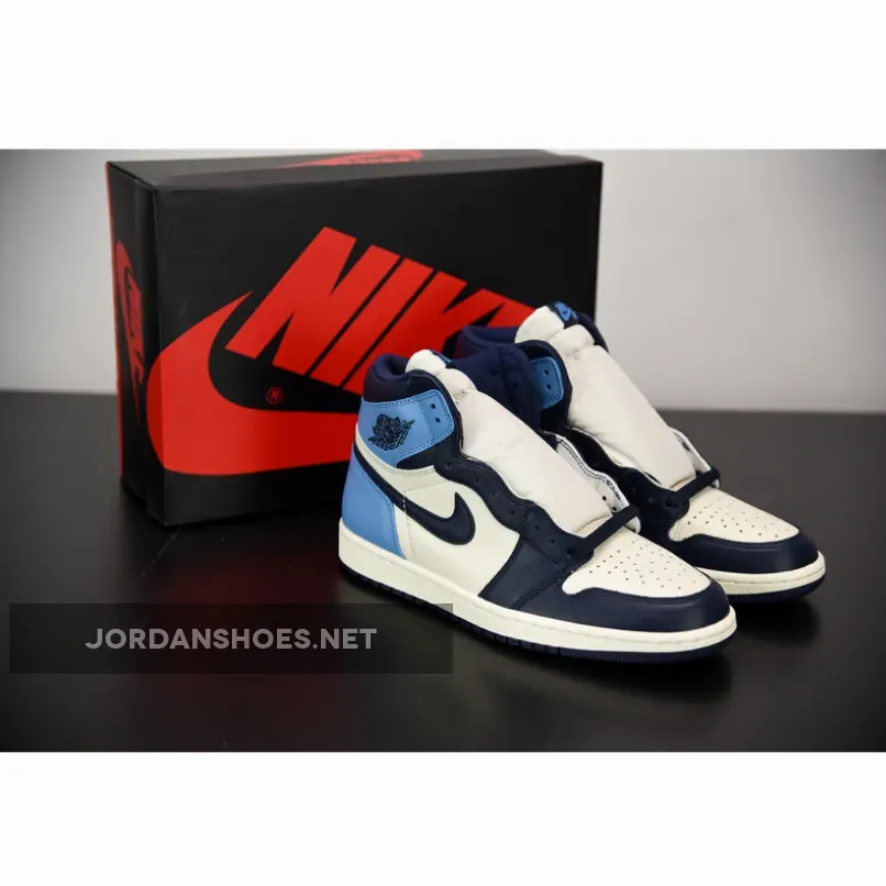 Air Jordan 1 Retro High Sail/Obsidian-University Blue
