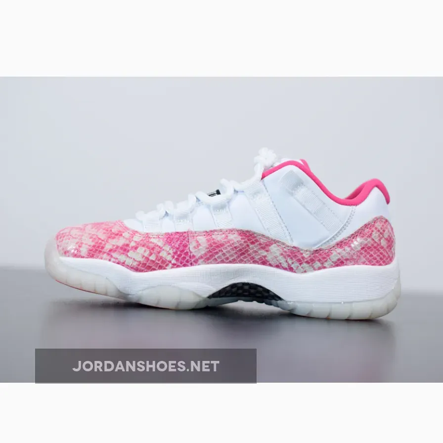 Air Jordan 11 Retro Low Wmns Snakeskin White/Black-Pink AJ11 Air Jordan 11 Retro Low Wmns Snakeskin White/Black-Pink AJ11