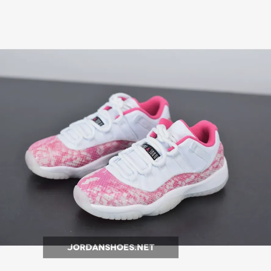 Air Jordan 11 Retro Low Wmns Snakeskin White/Black-Pink AJ11 Air Jordan 11 Retro Low Wmns Snakeskin White/Black-Pink AJ11