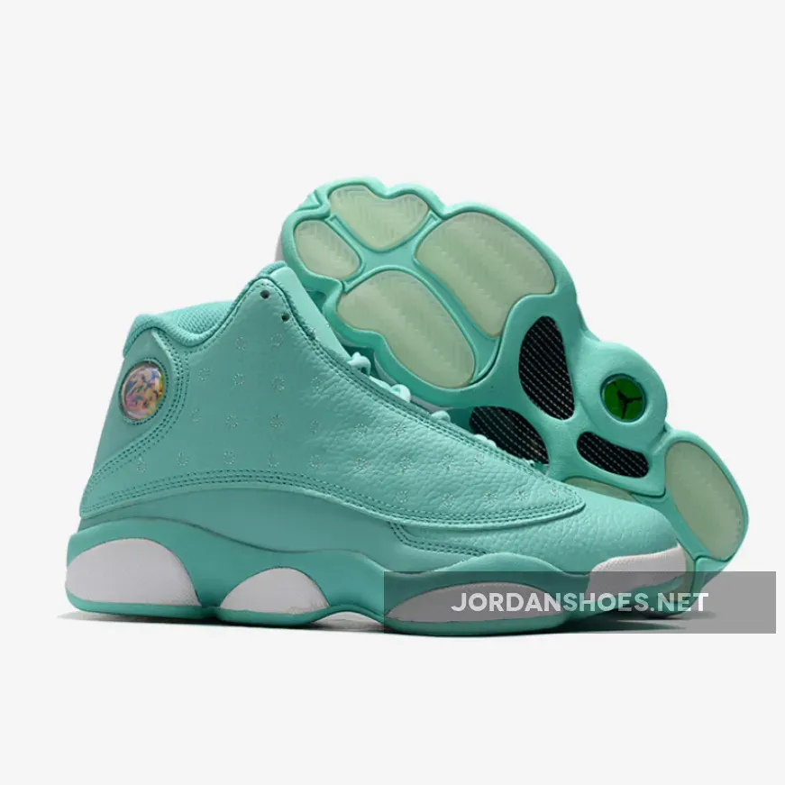 Air Jordan 13 GS "What Is Love" Green White