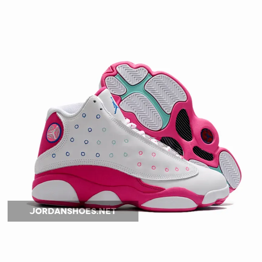Air Jordan 13 GS White Pink