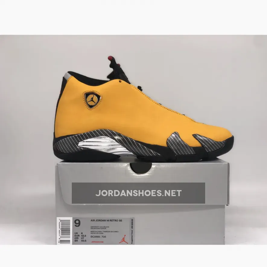 Air Jordan 14 Retro "Yellow Ferrari" University Gold Air Jordan 14 Retro "Yellow Ferrari" University Gold