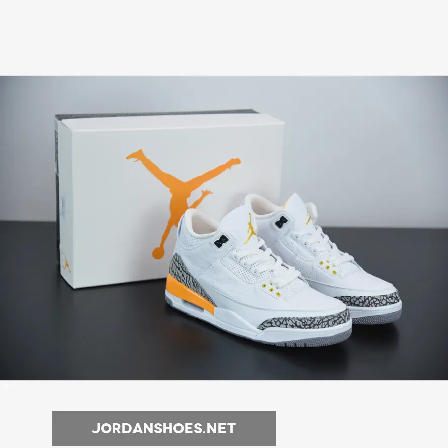 Air Jordan 3 White/Laser Orange/Cement Grey/Black