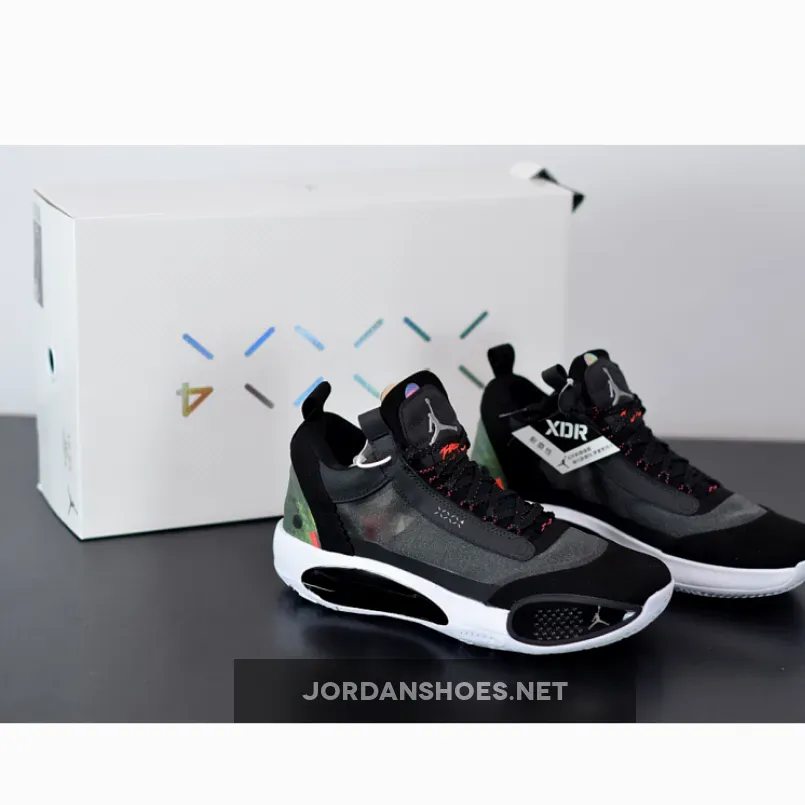 Air Jordan 34 Low Heritage Black Red