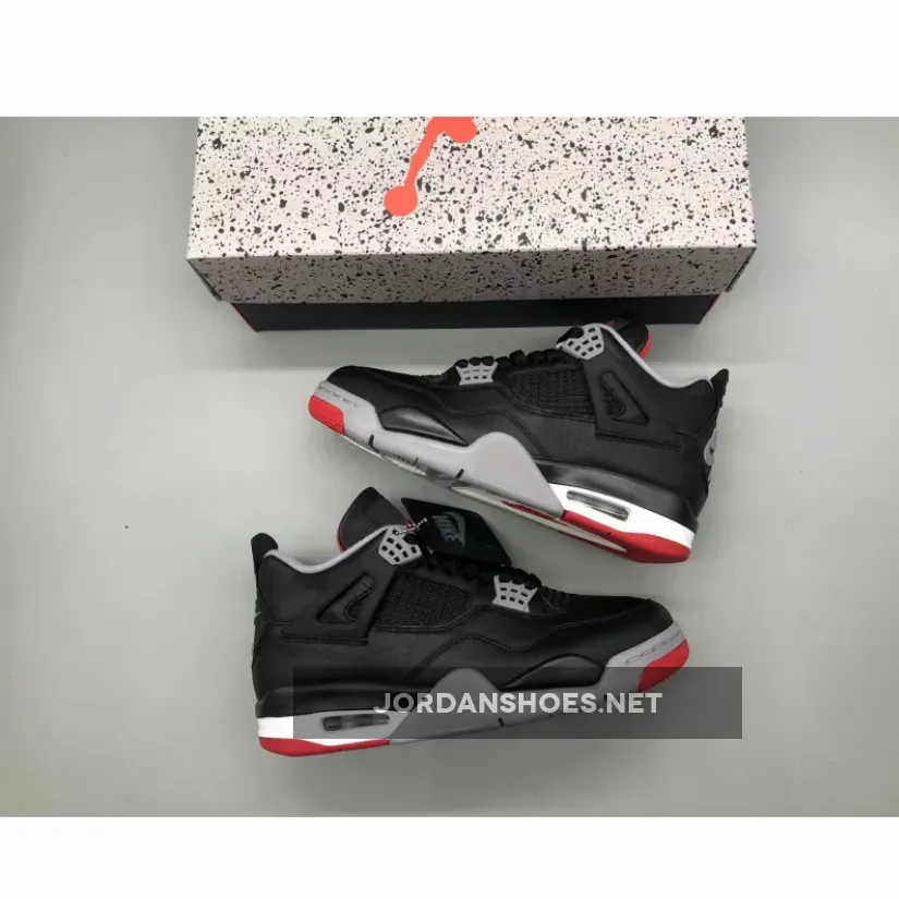 Air Jordan 4 Bred Reimagined Black/Fire Red Air Jordan 4 Bred Reimagined Black/Fire Red